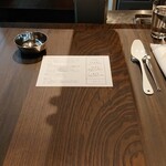 ビリヤニ大澤 - カウンターのセット