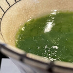 割烹 新多久 - 新物青さの茶碗蒸し