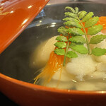 割烹 新多久 - 鬼おこぜの椀物