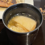 割烹 新多久 - お麩の味噌汁