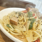 Spaghetti Italian - 色鮮やかな野菜やベーコンもたくさん！