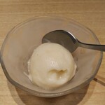 とんかつ けい太 - 梅のシャーベット