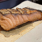 割烹 新多久 - 塩引鮭