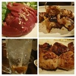 串焼 一直 - 行きつけの店のマスターと。灯台もとくらし、地元のモツ焼き屋で。旨し。