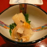 天ぷら 川辰 - あさりと筍、菜の花