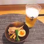 Izakaya Yoshida - お通しと生ビール♡
