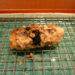 天ぷら 川辰 - 牡蠣の海苔巻