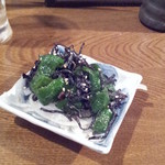 Naga shiro - ピーマンと塩コンブの炒め物