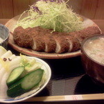 とんかつ桂 - 上ロースかつ定食1500円