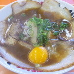 ふく利 - 中華そば小肉玉入り700円