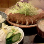 とんかつ桂 - 上ロースかつ定食1500円