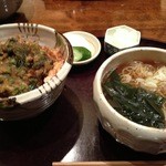 あら玉 - 天丼と温蕎麦