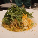 Enoteca il Gentile - 毛ガニとフルーツトマト、ルッコラ、カラスミのパスタ①