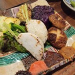 Sumiyaki To Kamameshi Sakaguchi - 焼野菜盛り