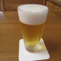 そば会席 立会川 吉田家 - 生ビール（小グラス）
