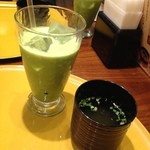 先斗入ル - 冷たい抹茶ラテ