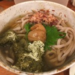 石臼挽きうどん しゅはり - 冷やし梅とろろ昆布うどん