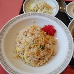 錦海楼 - 炒飯＆冷やし中華セット(炒飯、サラダ)