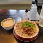 博多ラーメン なみへい - 博多ラーメンと、ご飯(中)