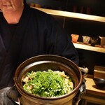 鈴田式 - 鱒の助と木の芽のご飯