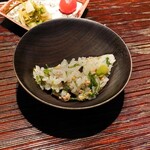 鈴田式 - 鱒の助と木の芽のご飯