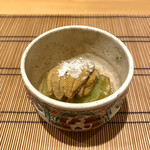 御料理 まつ山 - ・揚げナスと萩の赤雲丹