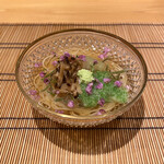 御料理 まつ山 - ・素麺 じゅんさい、オクラ、椎茸、いりこ出汁