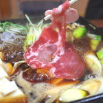 ajidokoronakamura - 豚肉鍋　990円　すき焼き風