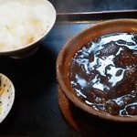 蘭蘭 - 130216東京　蘭蘭本店　牛筋土鍋定食850円