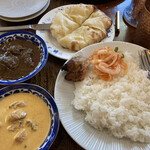 印度料理シタール - シタールランチセット【バターチキン】と【マトンカレー】
