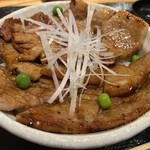 ぶた一家 - あい盛り豚丼