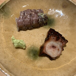 鮨 つぼみ - シャコとタコの柔らか煮