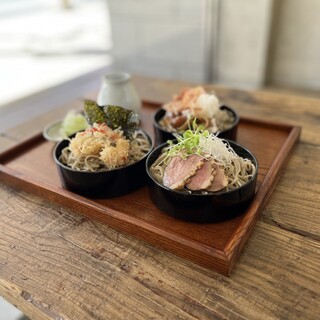 [Lunch] Lunch only, ``Soba Otosanpo'' where you can enjoy 3 types of soba noodles