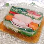 Auberge de Primavera - スペシャリテのオマール海老と高原野菜のテリーヌ