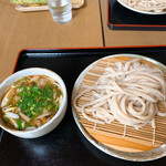 田舎うどん てつ - ①肉汁うどん900円(冷盛り)