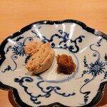 鮨 さかい - 余市のあん肝、奈良漬け