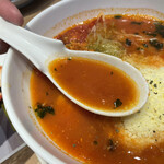 太陽のトマト麺 - トマトスープ
