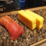 すし源 - 中トロ＋玉子焼き