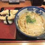 手打ちうどん　やまとなでしこ - 【天むすセット＠７００円】 麺の量は若干少な目