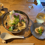 海老丸らーめん - 冷やし中華。3杯目でもめちゃくちゃ美味しい✨