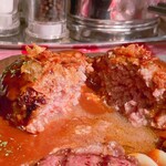 ハンバーグ&ステーキ食堂クラウゾ - ハンバーグパッカン
