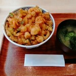 房州濱乃屋 - かき揚げ丼　935円