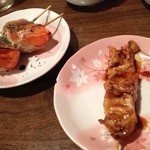 やきとんひなた - 肉巻きトマトとテッポウ