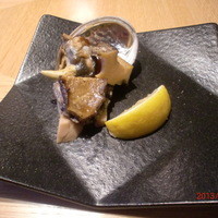 鉄板焼 天 本丸 - アワビの鉄板焼き