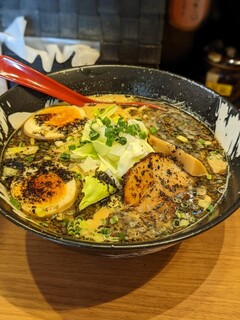 Ramen Kouryuu - 黒龍ラーメン（魚介黒豚骨醤油）味付玉子追加