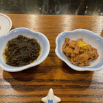 地魚料理・鮨 佐々木 - イカの塩辛は肝の旨味がしっかり味わえる。好みです。