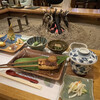 コッヘル磐梯 - 料理写真:茶碗蒸し、玉コン、厚揚げ味噌田楽、わらび、山菜おひたし、豆腐の胡桃白和