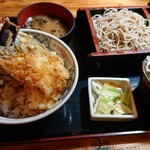 味奈登庵 - 天丼セット(¥1210)