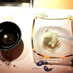 肉匠こば - 最後はほうじ茶と塩アイスで❣️(o^^o)