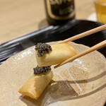 富小路 やま岸 - やま岸オリジナルのキャビアを乗せて( ^ω^ )